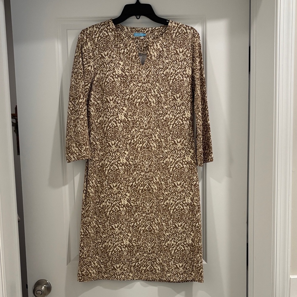 J Mclaughlin Chic Long Sleeve Patterned Dress - image 1